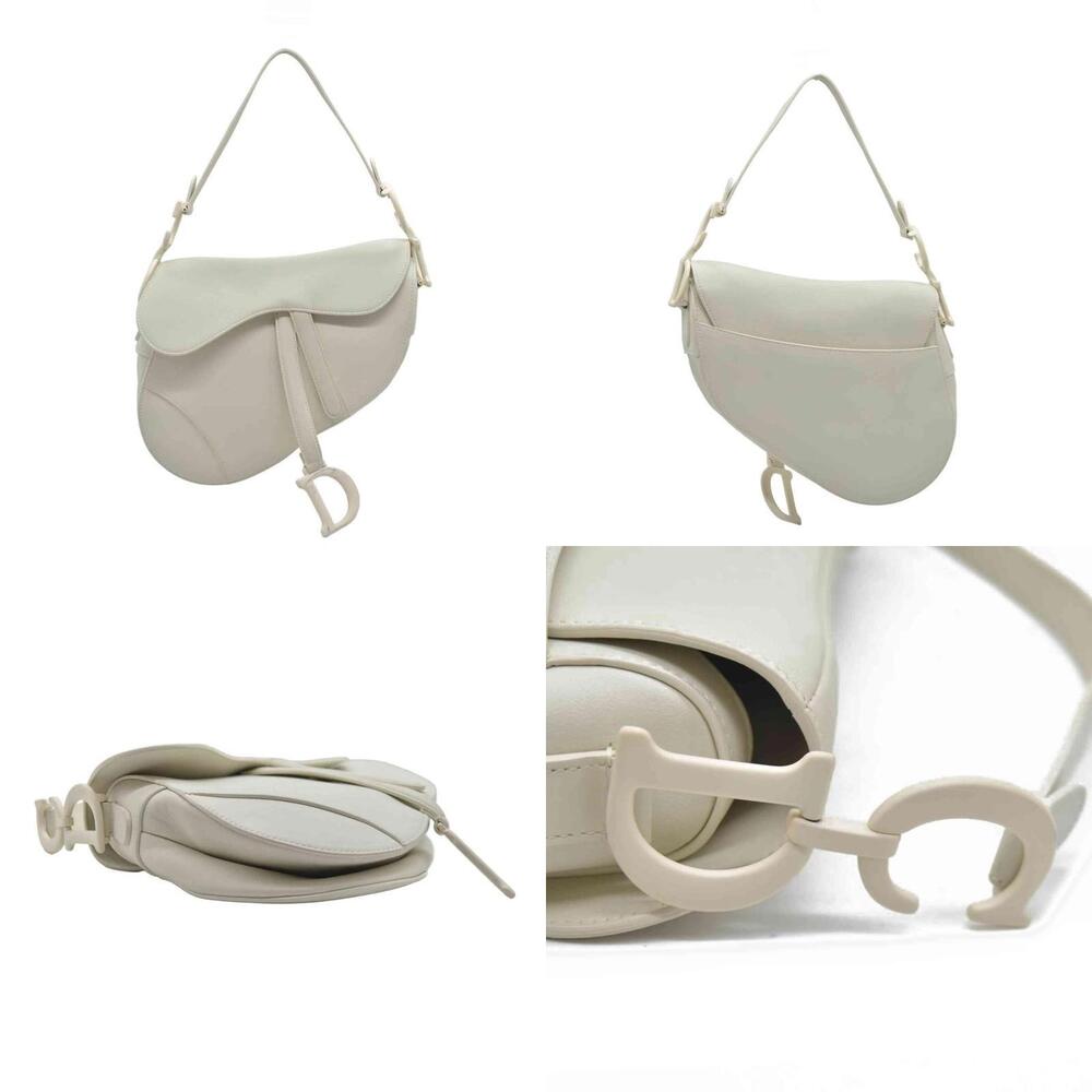 $3950 Dior Ultra-Matte Saddle Bag White Cream - Picture 4 of 12
